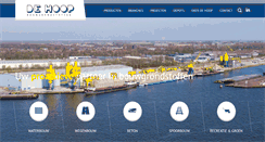 Desktop Screenshot of dehoop-bouwgrondstoffen.nl