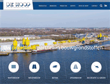 Tablet Screenshot of dehoop-bouwgrondstoffen.nl